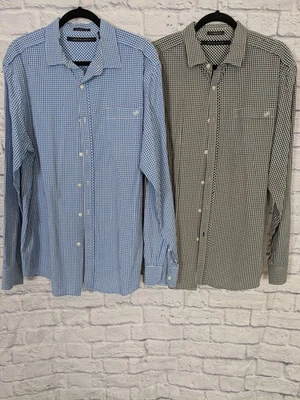 Men's Sean John LS Button Up Checkered 2x Lot Of 2 Shirts - Image 1 of 4