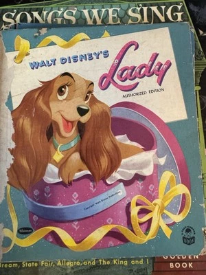 Lady and the vagabundo Walt Disney Whitman publicación libro infantil 1954 Foto 1 de 2