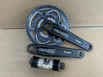 TruVativ Fixe  9s Triple Crankset MTB 175mm Black Nice Condition - Image 1 of 4