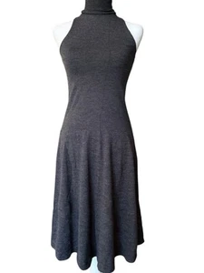 Ralph Lauren Purple Label Merino Wool Sleeveless Turtleneck Midi Dress Grey XS - Picture 1 of 17