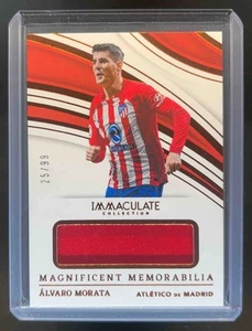 2023-24 Immaculate Collection Alvaro Morata Magnificent Jersey #/99 - Picture 1 of 2