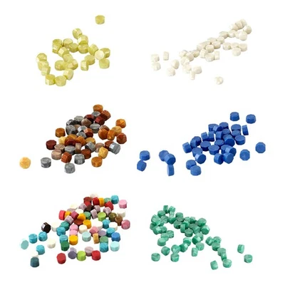 1 bolsa cuentas de sello de cera cuentas de sellado octágono para sello de cera sello para boda, artesanía Foto 1 de 4