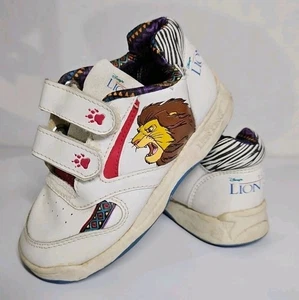 Vintage 90's Disney's The Lion King Toddler Size 9 High Top Sneakers Wow!!! - Picture 1 of 9