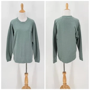 JUNGMAVEN Sierra Raglan Fleece Sweatshirt Damen Herren Small Salbeigrün Langarm - Bild 1 von 17