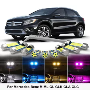 LED Interior Light For Mercedes Benz M ML GL GLK GLA GLC Class W163 W164 W166 - Picture 1 of 17