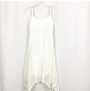 No Boundaries Sommerkleid gehäkelt ausgeschnitten hinten cremefarben Junior 11/13 Large - Bild 1 von 8