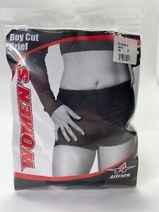 Alleson Cheerleading Boy Cut Briefs- Womens Size Small Black