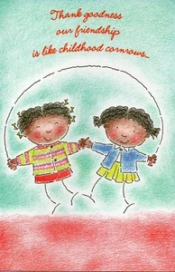 FRIENDSHIP Card, FOR FRIEND by American Greetings, Cornrows, Tight + Envelope - Picture 1 of 5