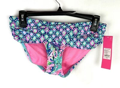 Parte inferior de bikini hipster azul/rosa de Lilly Pulitzer para mujer talla 4 Foto 1 de 3