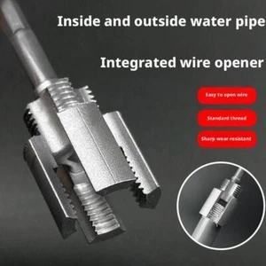 ✨Strumenti di filettatura per tubi interni ed esterni integrati,kit filettatrice per tubi in PVC UK - Foto 1 di 18