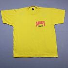 Vintage Single Stitch Koszula Dorosły Bardzo Duża XL Żółta koszulka GABE'S STAFF
