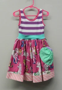 Girls size 3T Dress Carousel Horse K Pea - Picture 1 of 7