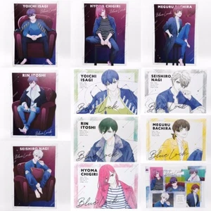 Blue Lock Large A5 Illustration Card Postcard ISAGI NAGI HYOMA MEGURU RIN - Picture 1 of 14