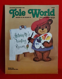 Tole World Magazine 1985 November December Antionette Cox - Imagen 1 de 5