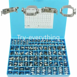 Conv 340Pc Bande Molari Ortodontiche 022 MBT Guaina Linguale Saldatura Doppio Tubo Buccale - Foto 1 di 12