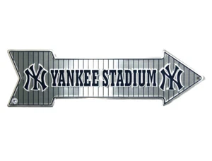 New York NY Yankee Stadium MLB Arrow Street Aluminum Wall Man Cave Sign - Picture 1 of 1