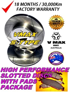S SLOT fits FORD Transit VN 290S 2.2L FWD 2013 Onwards REAR Disc Rotors & PADS - Picture 1 of 4
