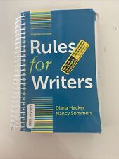 Rules for Writers, 7th Edition by Diana Hacker , Spiral-bound, Grammar English