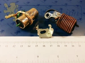 Kit Contacts+Condensateur Allumeur Ducellier Peugeot 404 504 505 305 J9 J5 C25 - Picture 1 of 4