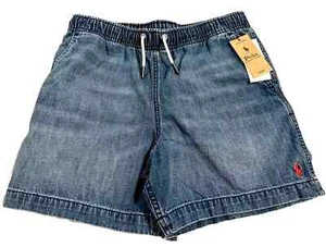 NWT Boys Polo Ralph Lauren Prepster Denim Jean Shorts Size 18  Blue - Picture 1 of 9
