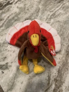 RARE TY Beanie Baby - GOBBLES the Turkey - 1996 Beanie Baby With Tag Errors - Bild 1 von 6