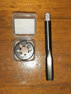 UNS 1" X 14 RH HSS HAND TAP +OD 2" HSS split screw Die button. TS - Image 1 of 2