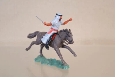 TIMPO SWOPPETS ÁRABE MONTADO EN CABALLO ATACANDO 20om Foto 1 de 4