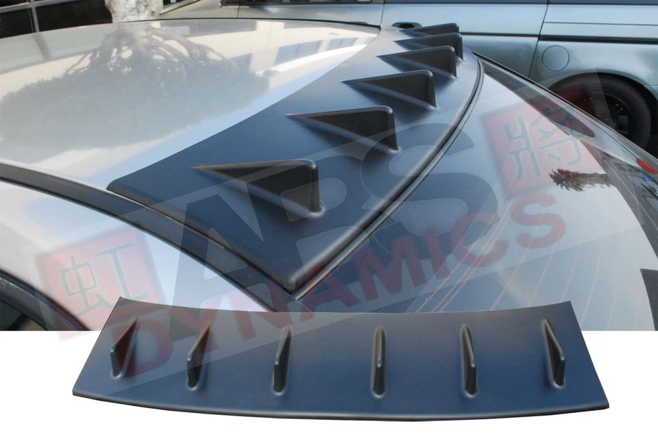 New GDB Vortex Style Roof Fins for 2002 2007 Subaru Impreza WRX Black Unpainted Foto 1 de 1