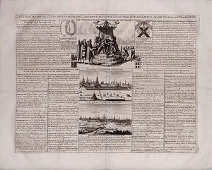 Antique map, Chatelain, Vue de la ville de Moscow - Picture 1 of 1