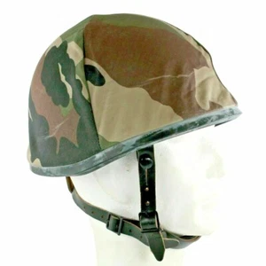 F1 French Army Helmet With Camouflaged Cover C/E Ballistic Helmet - Picture 1 of 2