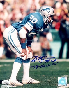 Billy Sims Signed Detroit Lions 8x10 Color Glossy Photo - JSA Authentication - Picture 1 of 4