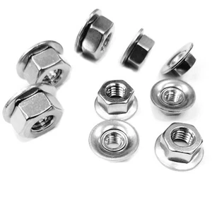 Sechskantmuttern Edelstahl VA Kombimuttern mit beweglicher Scheibe  M4 5 6 8 10 - Bild 1 von 9