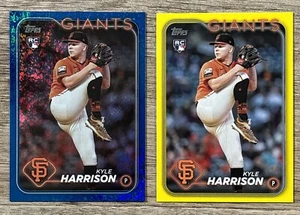 2024 Topps Series 2 Kyle Harrison #667 RC Blue Foil /999 & Yellow - Picture 1 of 2