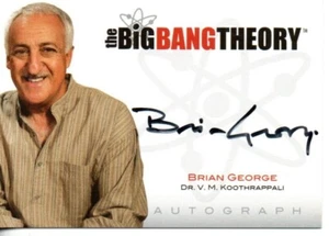 Big Bang Theory Seasons 1 & 2 Auto Card No.A9 Brian George "Dr. Koothrappli" - Picture 1 of 2