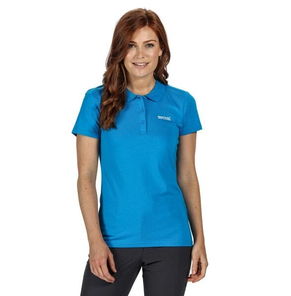 Regatta Ws Sinton polo bleu, polo de randonnée femme. - Photo 1/1
