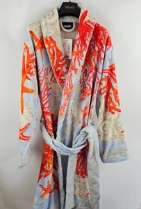 VERSACE Barocco Sea Blue Long Unisex Bademantel Neu - Bild 1 von 9