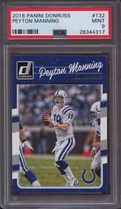 2016 Panini Donruss 132 Peyton Manning PSA 9 Mint - Picture 1 of 1