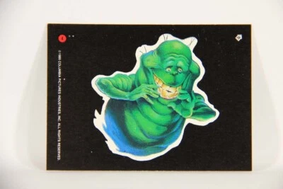 Ghostbusters II 1989 Trading Card Sticker #4 Slimer Happy L013436 - Image 1 of 2