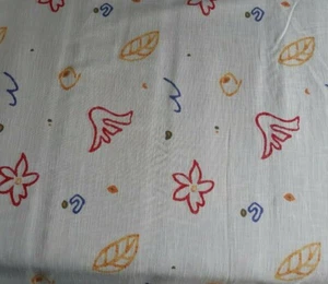Leinenstoff (€15/m²) 0,3m Ornamente 155 cm breit 100% Leinen - Bild 1 von 2
