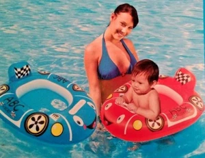 Infant Pool Float Seat Inflatable Choice of Color red or blue New sealed - Picture 1 of 3