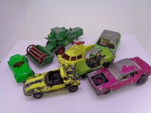 Menge Vintage Druckguss enthalten Corgi, Streichholzschachtel - abgespielt - Bild 1 von 9