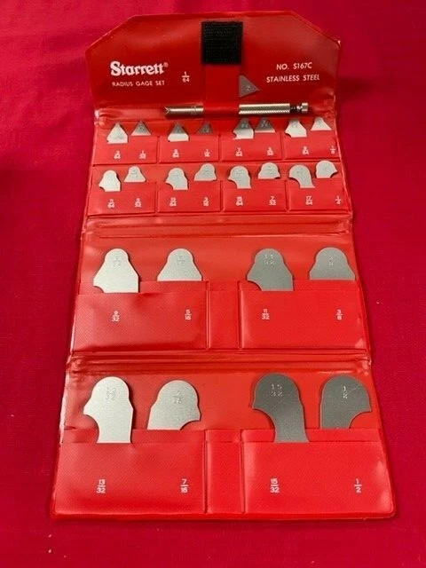 Starrett Radius GAGES S167CHZ Gage Set Stainless Steel S167c