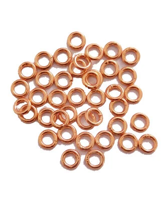 45 Pcs 10mm Bali Open Jump Ring Genuine Copper Jewelry Making 784 - Image 1 of 4