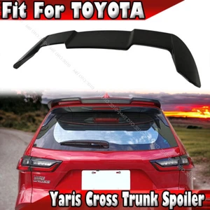 2023 Fit For Toyota Yaris Cross 5D SUV AC200 DTO Rear Trunk Spoiler Matte Black - Picture 1 of 5