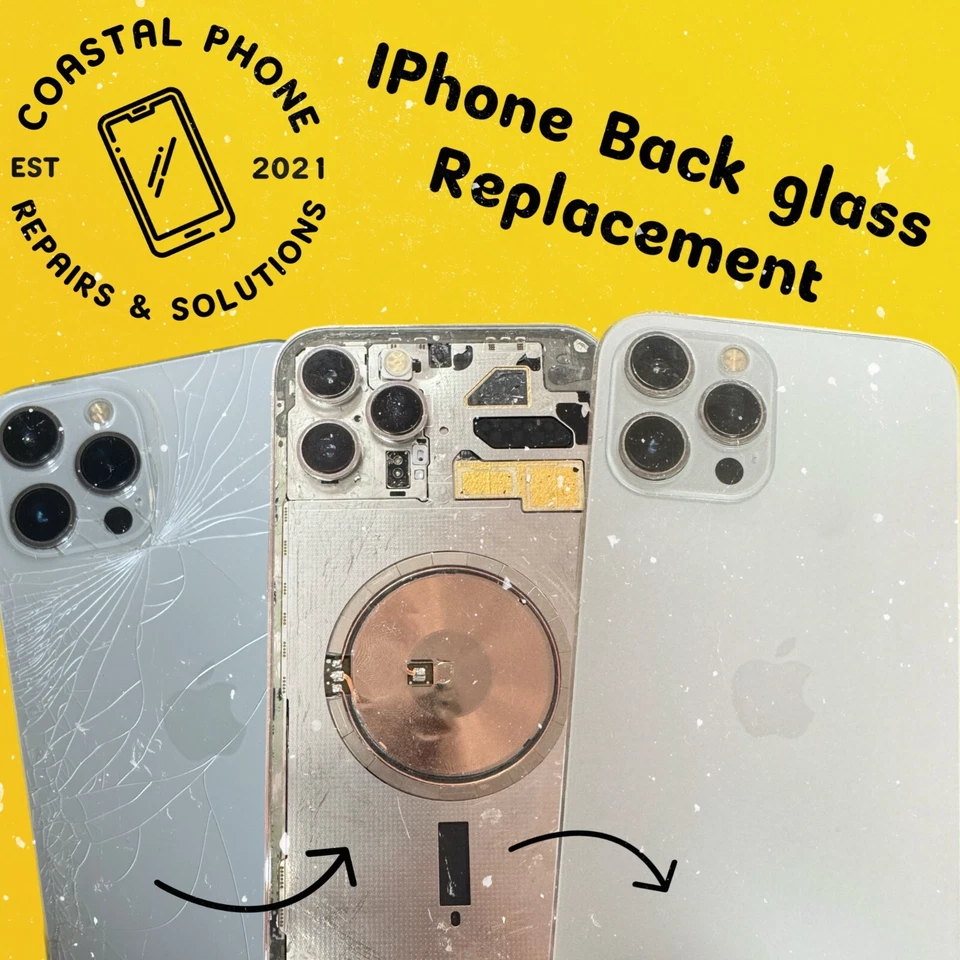 iPhone Back Glass Replacement | All Models | Fast Repair Service | Laser | UK - Image 1 of 4