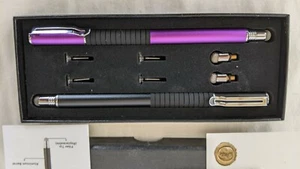 MEKO High-Sensitivity Stylus Pens w/Replacement Tips (BLACK & PURPLE) - Picture 1 of 5
