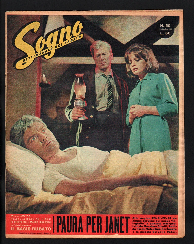 SOGNO 50/1963 RIVISTA DI FOTOROMANZI DORIS DAY PAURA PER JANET (GIALLO IN TV) - Immagine 1 di 1