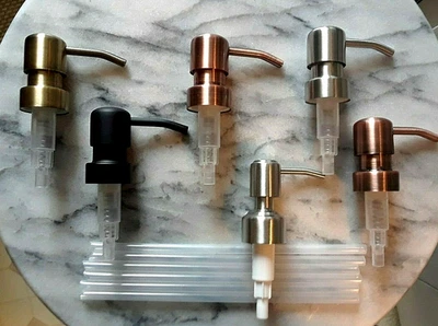 Pump Replacement Soap Dispenser  Wine /  liquor / Bottle / Mason Jar - Stainless - Image 1 of 4