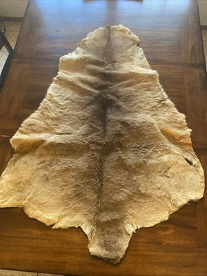 Genuine Vintage Australian Tanned Kangaroo Skin Fur Pelt Leather Hide 47" - Image 1 of 4