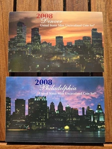 2008 United States Mint Uncirculated Coin Set - Denver & Philadelphia (2 Sets) - Picture 1 of 5